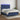 Boxspring met matras en LED stof blauw 140x190 cm
