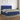 Boxspring met matras en LED stof blauw 200x200 cm