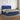 Boxspring met matras en LED stof blauw 180x200 cm