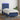 Boxspring met matras en LED stof blauw 80x200 cm