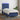 Boxspring met matras en LED stof blauw 90x190 cm
