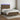 Boxspring met matras en LED stof donkerbruin 140x200 cm