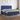Boxspring met matras en LED stof blauw 200x200 cm