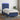 Boxspring met matras en LED stof blauw 80x200 cm