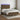 Boxspring met matras en LED stof donkerbruin 140x200 cm