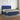 Boxspring met matras en LED stof blauw 180x200 cm