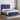 Boxspring met matras en LED stof blauw 140x190 cm