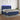Boxspring met matras en LED stof blauw 180x200 cm