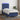 Boxspring met matras en LED stof blauw 80x200 cm