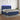 Boxspring met matras en LED stof blauw 180x200 cm