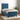 Boxspring met matras en LED fluweel donkerblauw 90x200 cm