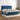 Boxspring met matras en LED fluweel donkerblauw 200x200 cm