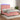 Boxspring met matras en LED fluweel roze 140x200 cm