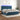 Boxspring met matras en LED fluweel donkerblauw 200x200 cm