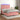 Boxspring met matras en LED fluweel roze 140x200 cm