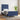 Bedframe zonder matras 90x190 cm stof blauw