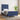 Bedframe zonder matras 100x200 cm stof blauw