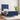 Bedframe zonder matras 80x200 cm stof blauw
