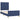 Bedframe zonder matras 100x200 cm stof blauw