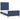 Bedframe zonder matras 100x200 cm stof blauw