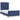 Bedframe zonder matras 90x190 cm stof blauw