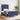 Bedframe zonder matras 90x200 cm stof blauw