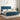 Bedframe met hoofdeinde fluweel donkerblauw 180x200 cm