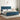 Bedframe met hoofdeinde fluweel donkerblauw 180x200 cm