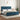 Bedframe met hoofdeinde fluweel donkerblauw 180x200 cm