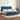 Bedframe zonder matras 200x200 cm fluweel donkerblauw