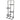 Plantenrek met 4 schappen 40x27x102 cm zwart