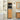 Badkamerkast 38x33,5x160 cm massief mangohout bruin en zwart
