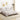 Dekbedovertrekset 155x220 cm katoen wit en bruin