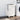 Wasmand 44x44x76 cm massief grenenhout wit