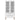 Vitrinekast MOLDE 90x35x175 cm massief grenenhout wit