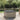 Voetensteun met kussen 55x55x30 cm poly rattan grijs