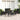 6-delige Loungeset met kussens poly rattan zwart