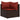 4-delige Loungeset met kussens poly rattan bruin