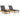 3-delige Loungeset poly rattan en massief acaciahout