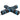 Kattentunnel 4-voudig 132 cm polyester zwart en blauw
