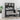 Bureau met schappen 102x45x148 cm bewerkt hout zwart