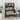 Bureau met schappen 102x45x148 cm bewerkt hout gerookt eiken