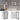 Wandkast Lyon 40x31x60 cm glas en bewerkt hout grijs sonoma eiken
