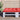 Palletkussen 70x70x12 cm stof rood