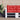 Palletkussens 3 st stof rood