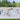 Stoelkussens 4 st lage rug gestreept stof wit en blauw