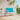 Tuinbankkussens 2 st 100x50x7 cm stof turquoise