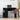Bureau 100x55x75 cm bewerkt hout zwart