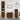 Badkamerkast 65x33x60 cm bewerkt hout bruin eikenkleur