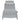 Ligbed 184x55x64 cm massief acaciahout grijs